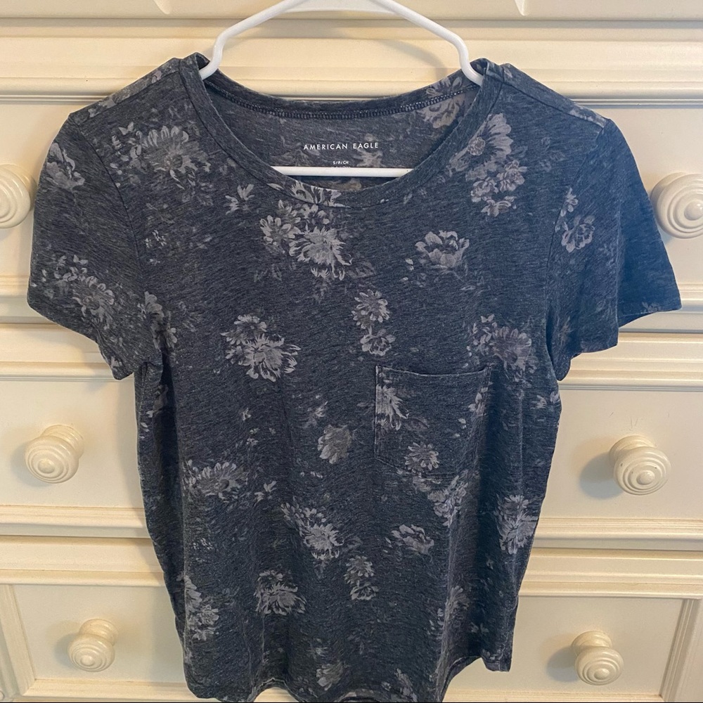 A&E Flowered T-Shirt